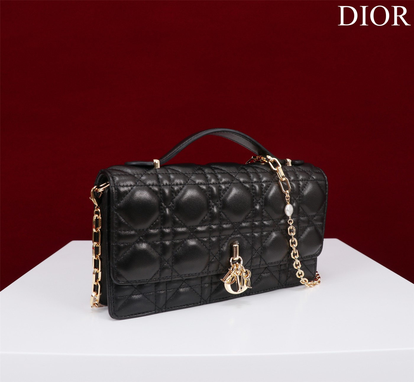 My Dior Mini Bag Black Cannage Lambskin